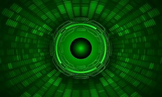 Modern Holographic Eye on Technology Background vector