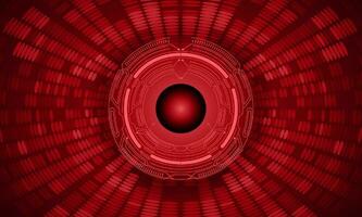 Modern Holographic Eye on Technology Background vector