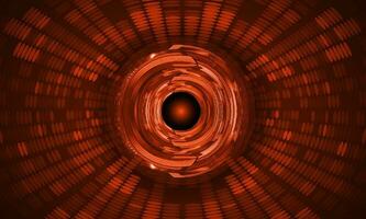 Modern Holographic Eye on Technology Background vector