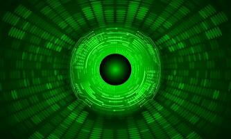 Modern Holographic Eye on Technology Background vector