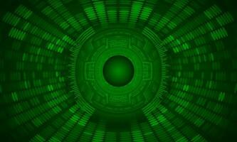 Modern Holographic Eye on Technology Background vector