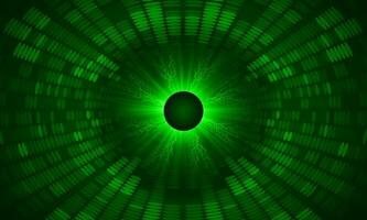 Modern Holographic Eye on Technology Background vector