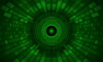 Modern Holographic Eye on Technology Background vector