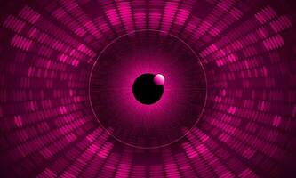 Modern Holographic Eye on Technology Background vector