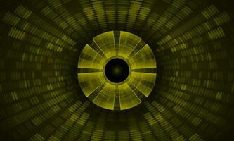 Modern Holographic Eye on Technology Background vector