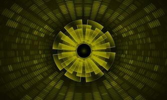 Modern Holographic Eye on Technology Background vector