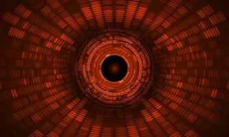Modern Holographic Eye on Technology Background vector