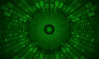 Modern Holographic Eye on Technology Background vector