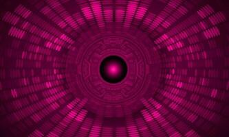 Modern Holographic Eye on Technology Background vector