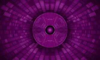 Modern Holographic Eye on Technology Background vector
