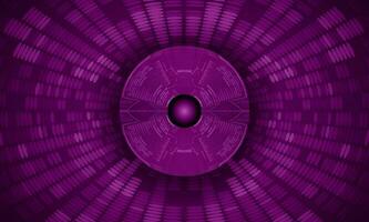 Modern Holographic Eye on Technology Background vector