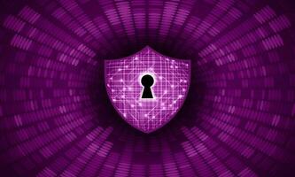 Modern Cybersecurity Technology Background with lock vector