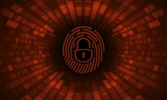 Modern Cybersecurity Technology Background with lock vector