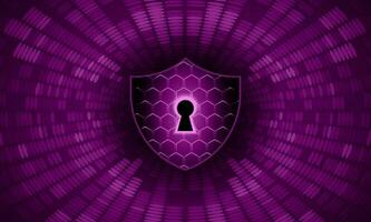 Modern Cybersecurity Technology Background with lock vector