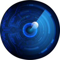 recorte de ojo de tecnología moderna png