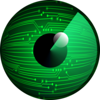 recorte de ojo de tecnología moderna png