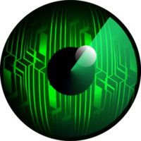 recorte de ojo de tecnología moderna png