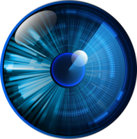 recorte de ojo de tecnología moderna png