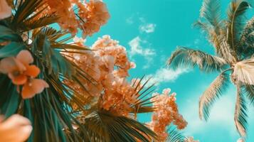 Summer tropical natural background. Illustration photo