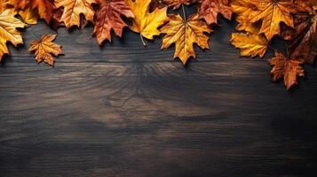 Autumn Fall leaves background. Illustration photo