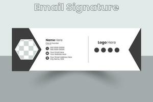 Email Signature Design Template, Email Signature, Vector Email Signature, Mail sign,