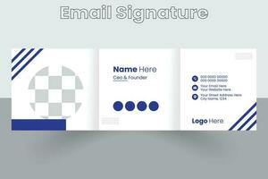 Email Signature Design Template, Email Signature, Vector Email Signature, Mail sign,