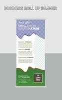 Modern Professional Roll Up Banner Template, Simple Roll Up Banner, Roll Up Banner Design Template, Corporate Roll Up Banner Design, Creative Roll Up Banner Design, Editable Roll Up Banner, Abstract vector