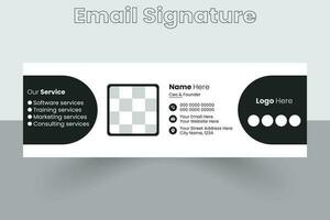 Email Signature Design Template, Email Signature, Vector Email Signature, Mail sign,