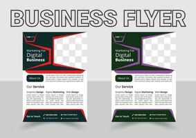 business flyer templates free download, Corporate Business Marketing Agency Flyer vector