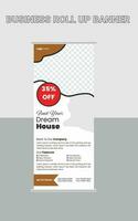 Modern Professional Roll Up Banner Template, Simple Roll Up Banner, Roll Up Banner Design Template, Corporate Roll Up Banner Design, Creative Roll Up Banner Design, Editable Roll Up Banner, Abstract vector