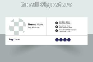 Email Signature Design Template, Email Signature, Vector Email Signature, Mail sign,