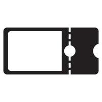 Ticket icon vector illustration simple design
