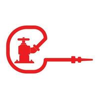 Fire hydrant symbol icon, logo vector illustration design template