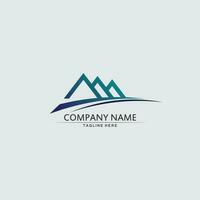 Mountain icon Logo vector