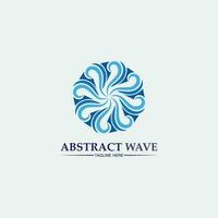 Water wave icon vector