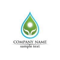 water drop Logo Template vector illustration design