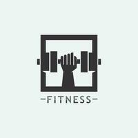 fitness logo diseño vector illustrationicon