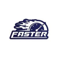 Faster Logo Template vector icon