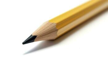 Pencil isolated on white background, generate ai photo