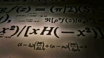 Wissenschaft Berechnung Physik Mathematik und Chemie Formeln Hintergrund video
