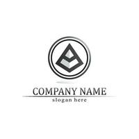 triangle pyramid logo design and vector symbol egyptian and logo business