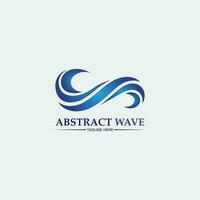 Water wave icon vector