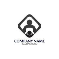 People logo, Team, Succes people work, Group and Community, Group Company and Business logo vector and design Care, Family icon Succes logo