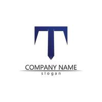 T letter, T logo vector font alphabet design and icon T