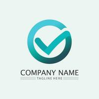 Checklist check mark logo vector or icon. Tick symbol in green color illustration. Accept okey symbol for approvement or cheklist design