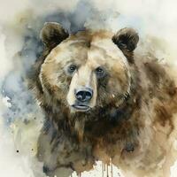 marrón oso, generar ai foto