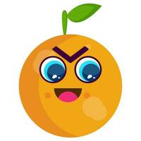 oranges cartoon mascot character vector