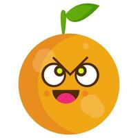 oranges cartoon mascot character vector
