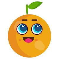 oranges cartoon mascot character vector