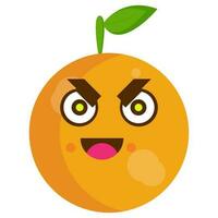 oranges cartoon mascot character vector